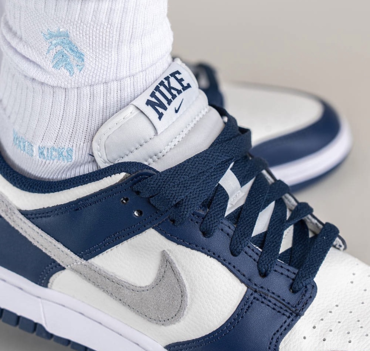 Nike Dunk Low Midnight Navy FD9749-400 Release Date On-Feet Tongue