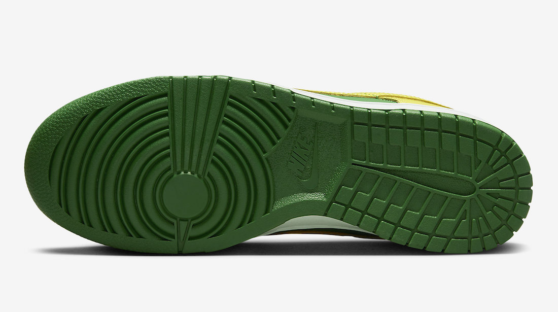 Nike Dunk Low Reverse Brazil Apple Green Yellow Strike DV0833 300 Release Date 1