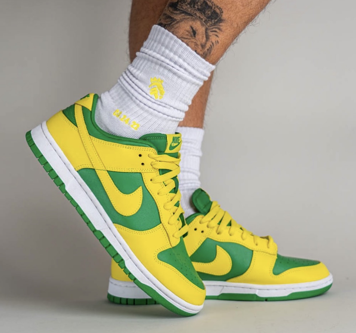 Nike Dunk Low Reverse Brazil DV0833 300 Release Date On Feet 2