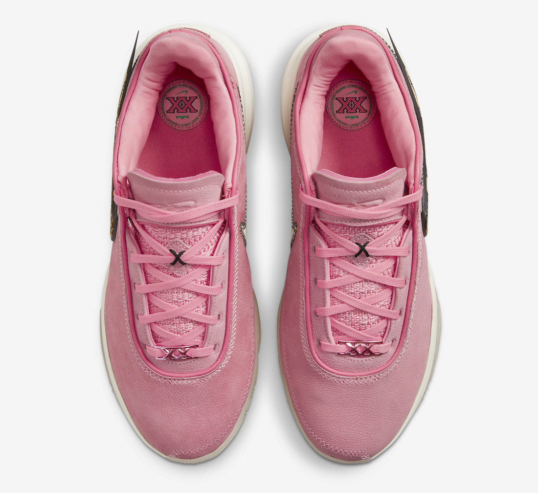 Nike LeBron 20 Pink DQ3828-900 Release Date Top