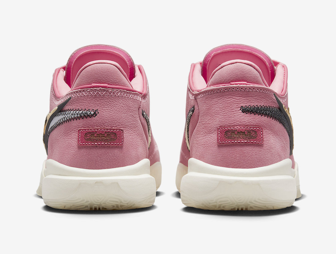 Nike LeBron 20 Pink DQ3828-900 Release Date Heels