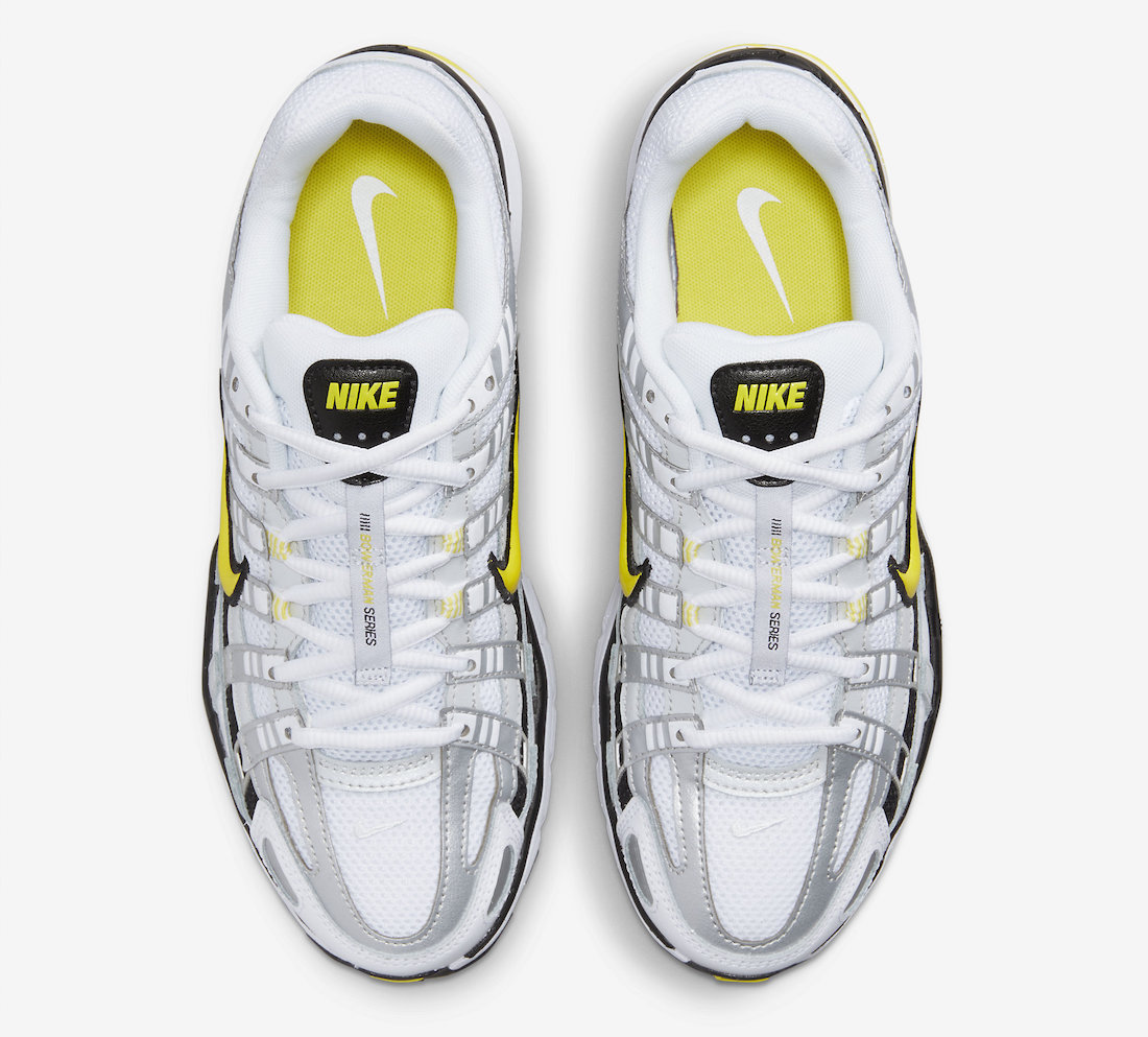 Nike P-6000 White Yellow Black Silver FD9876-102 Release Date Top