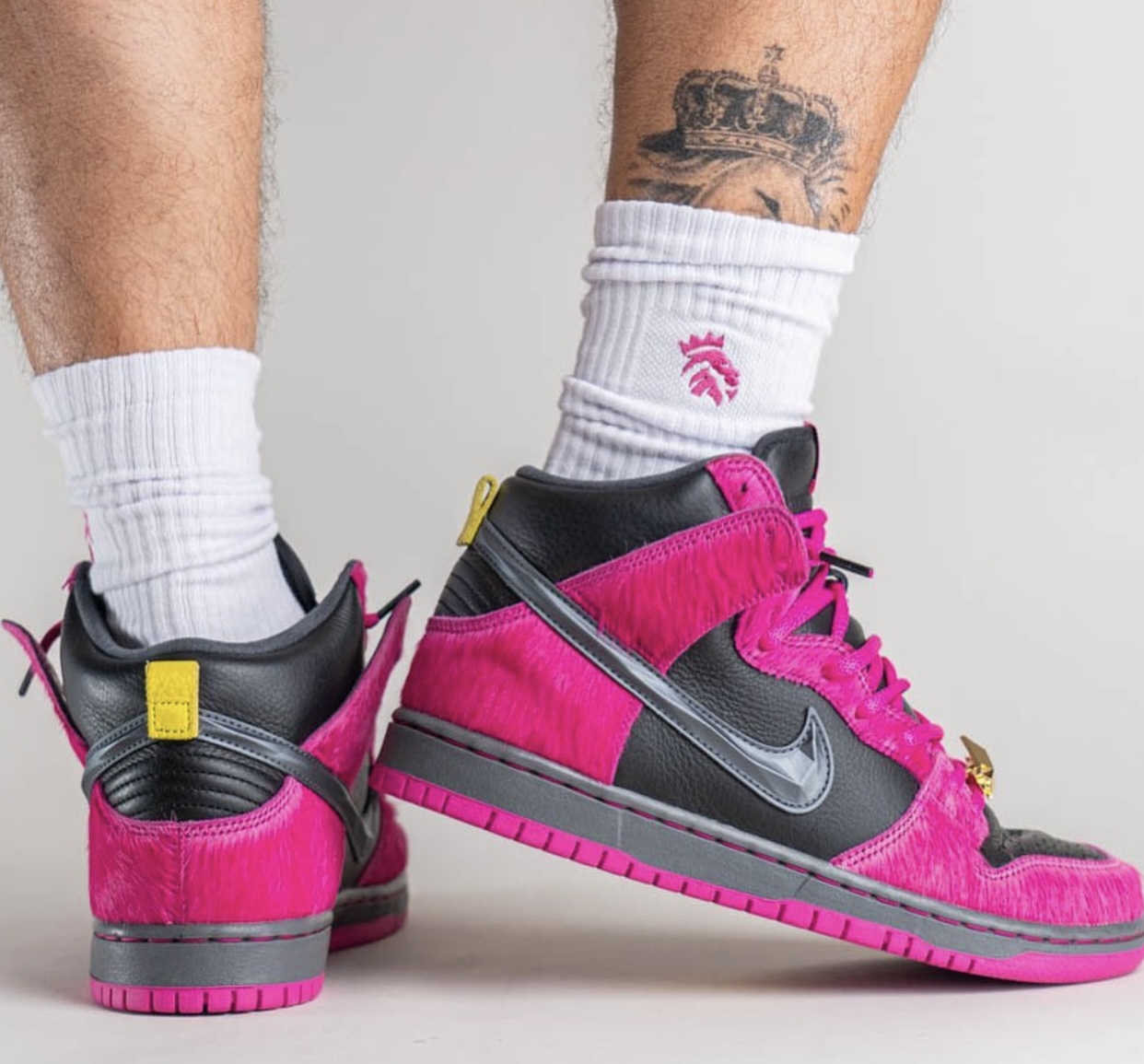 Run The Jewels Nike SB Dunk High DX4356-600 Release Date On-Feet Heel