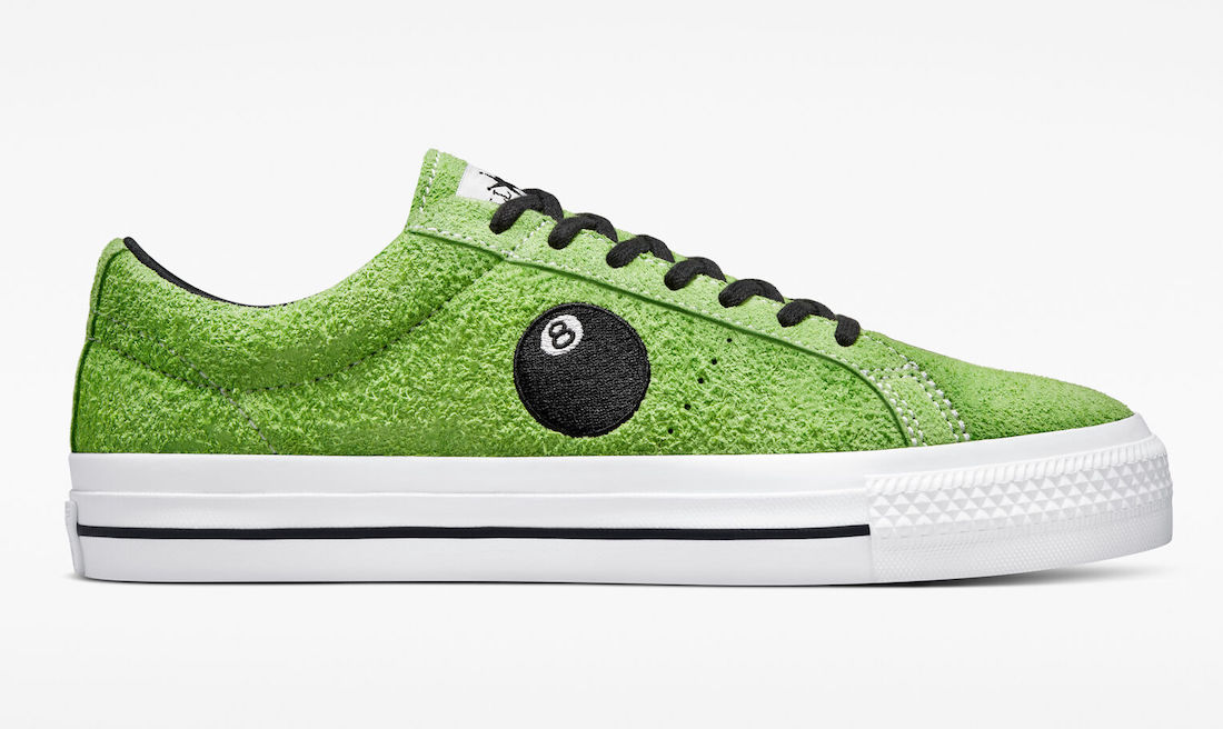 Stussy Converse Pro Leather Skate Oyster Grey 8-Ball Release Date