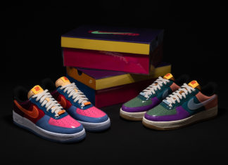 Undefeated Nike Air Force 1 Low Patent Celestine Blue Total Orange Release Date
