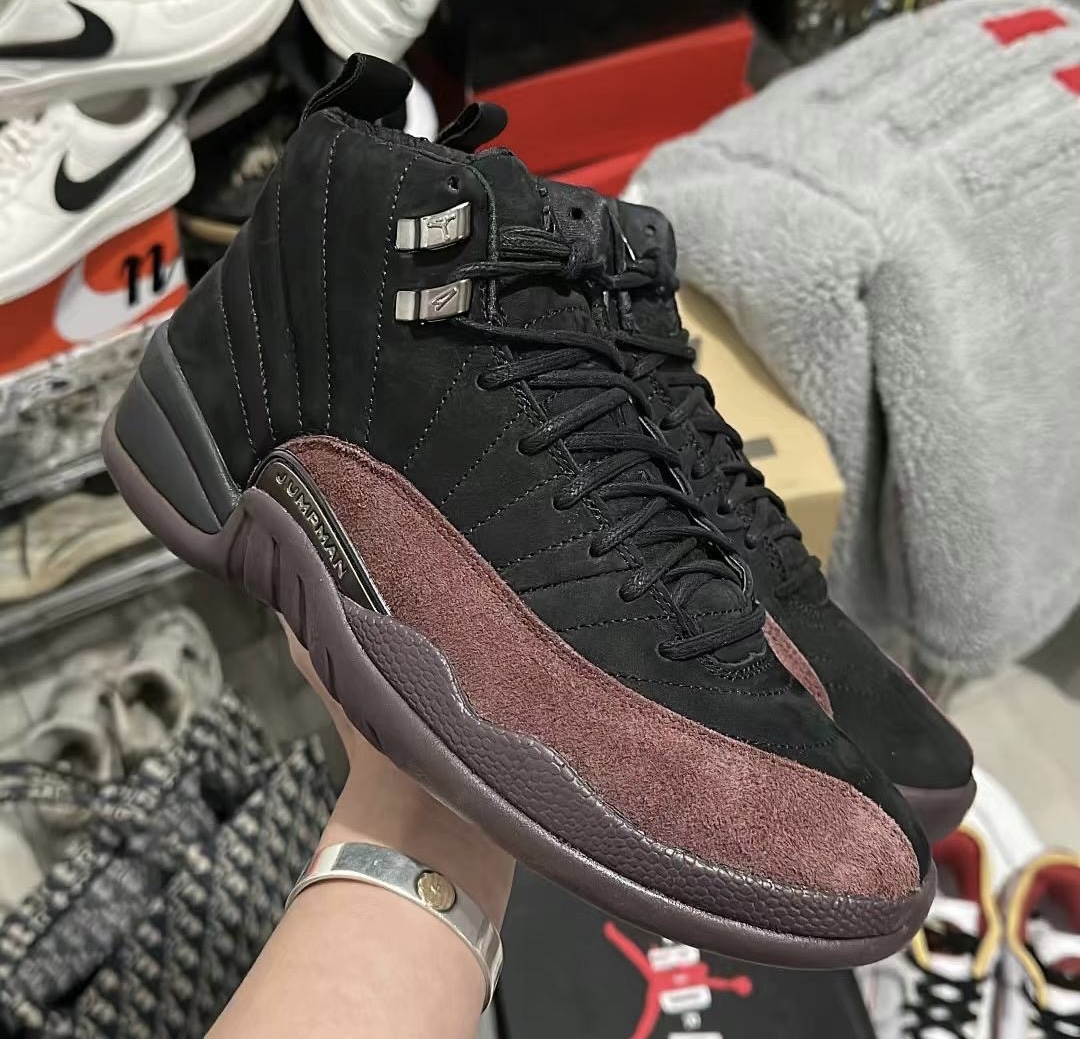 burgundy jordan 12 womens