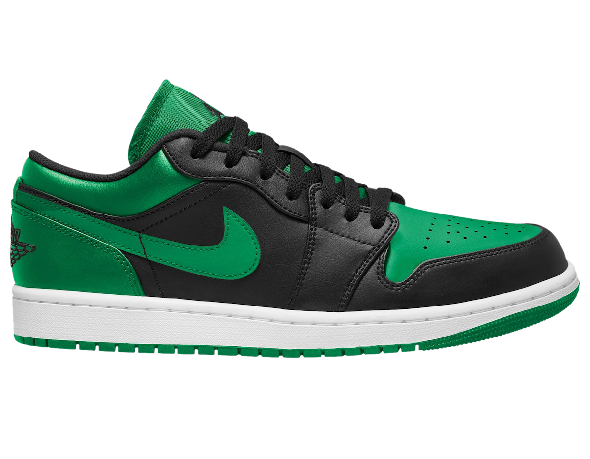 Air Jordan 1 Low Lucky Green 553558-065 Release Date Lateral