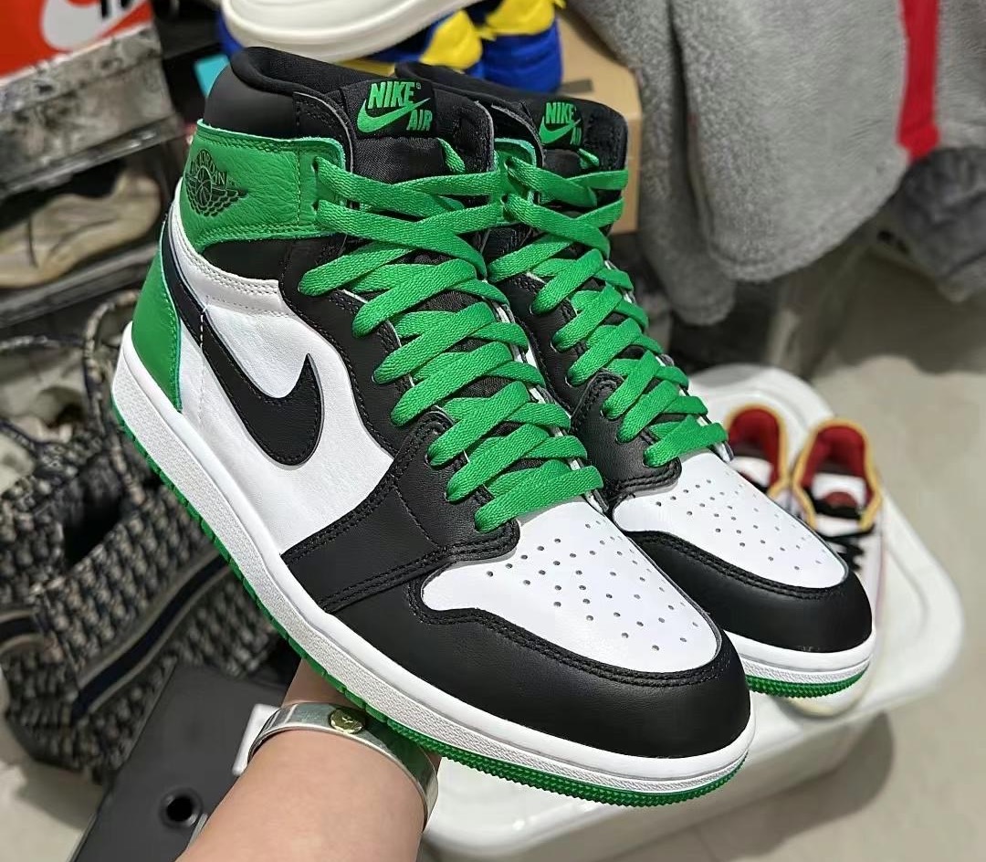 Nike WMNS Air Jordan 1 Mid SE Vivid Green Snakeskin 23.5cm - SBD