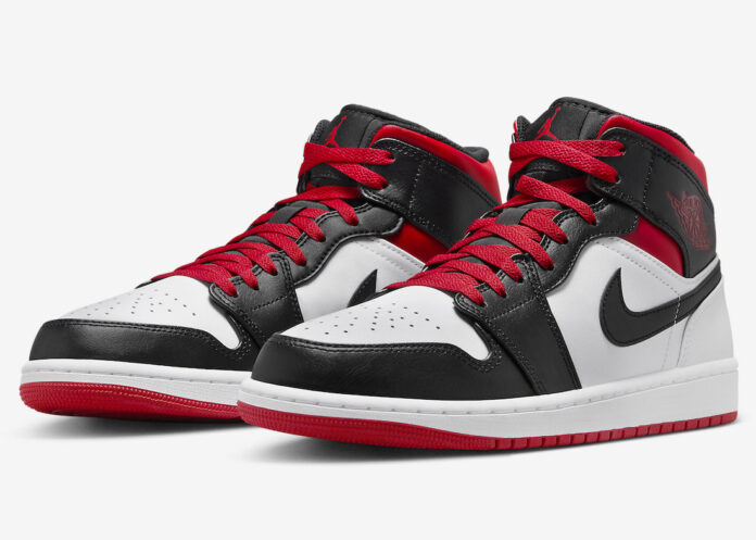 Air Jordan 1 Mid White Gym Red Black DQ8426-106 | SBD