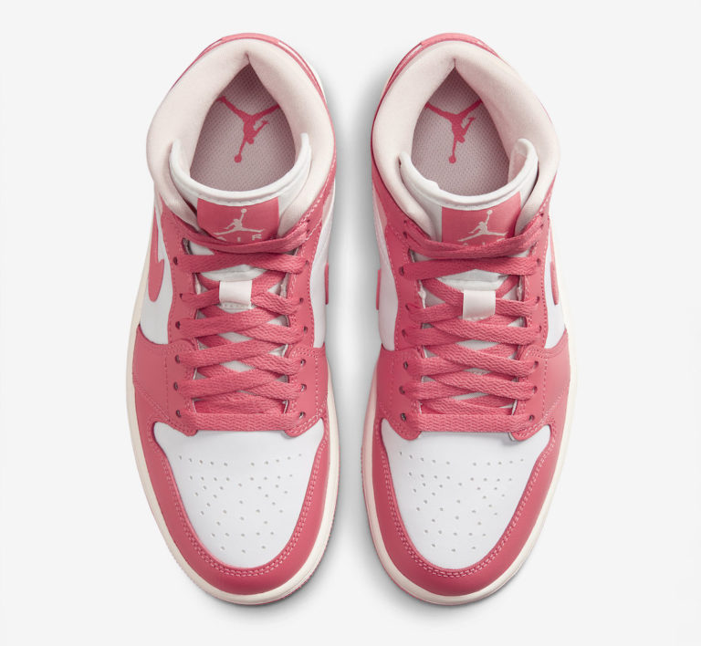Air Jordan 1 Mid Strawberries and Cream BQ6472186 SBD