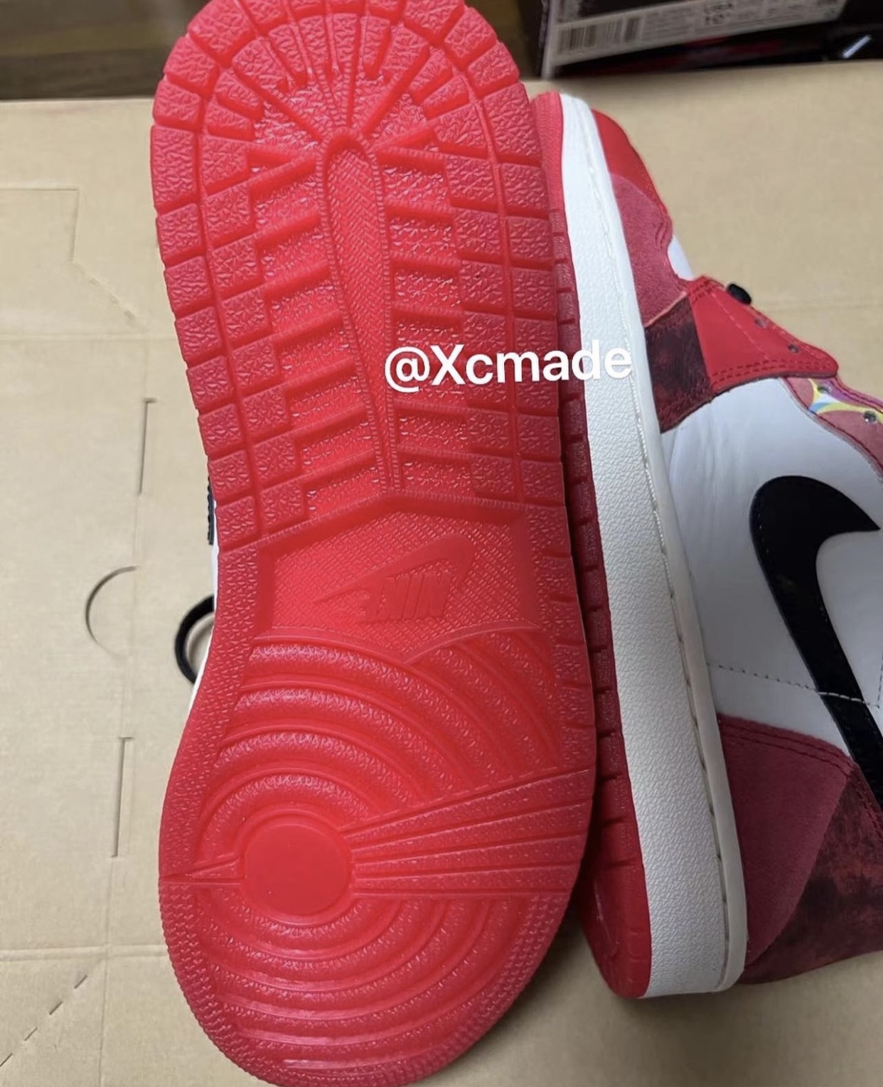 Air Jordan 1 Spider-Man Across the Spider-Verse DV1748-601 Release Date Outsole