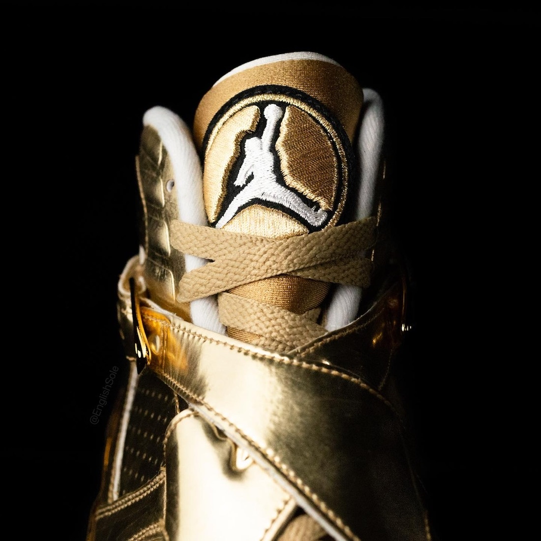 Drake Air Jordan 8 OVO Gold Sample Tongue