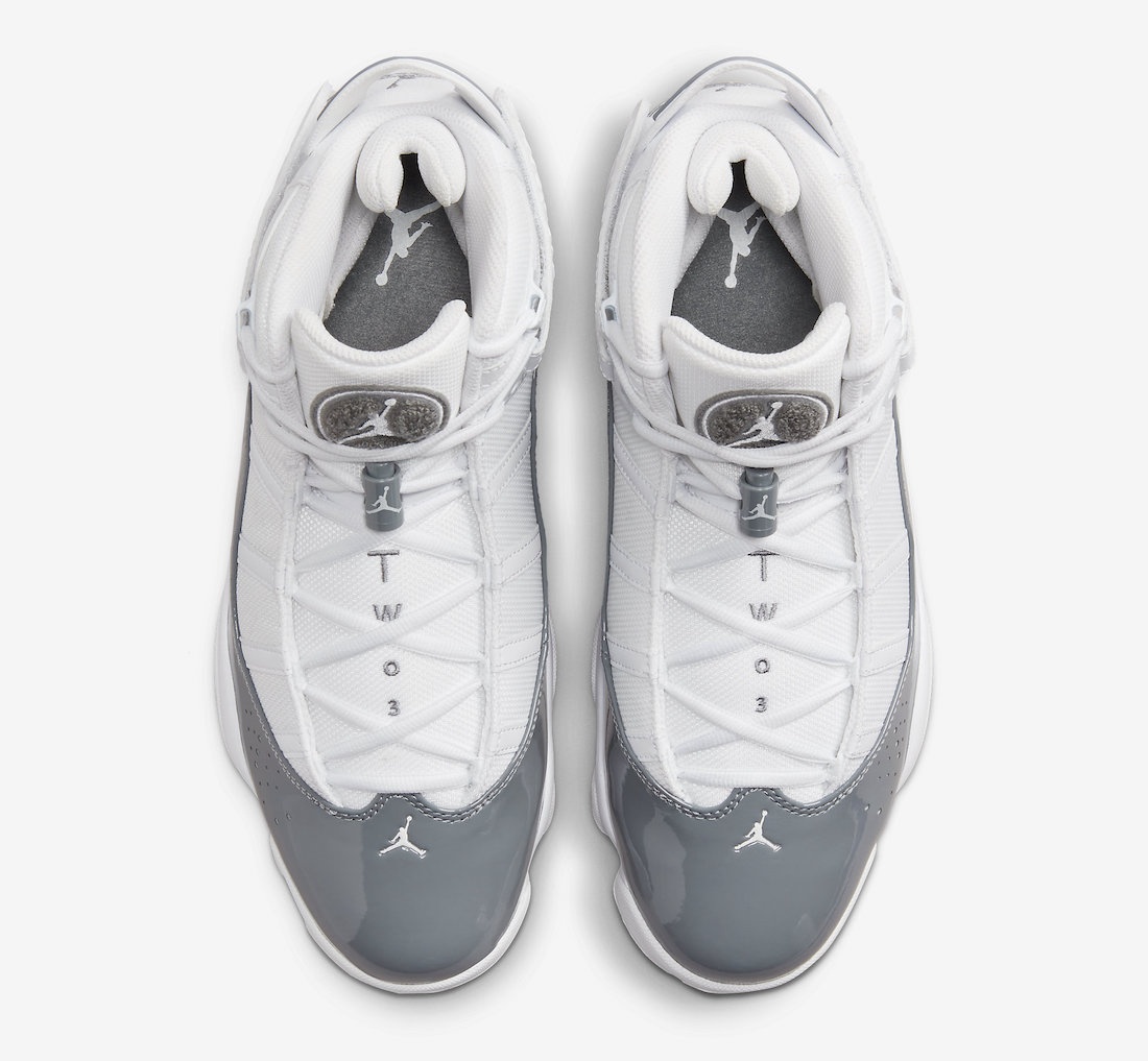 Jordan 6 Rings White Cool Grey 322992-121 Release Date Top