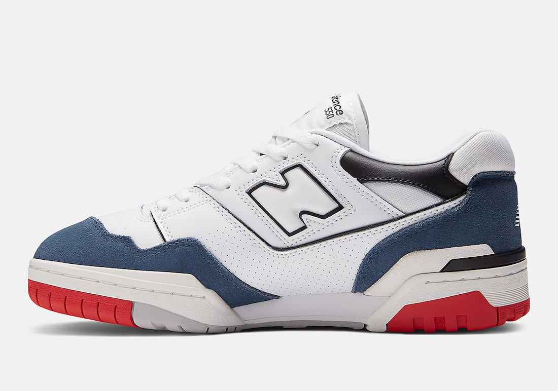 New Balance 550 White Navy Red BB550NCN Release Date Medial