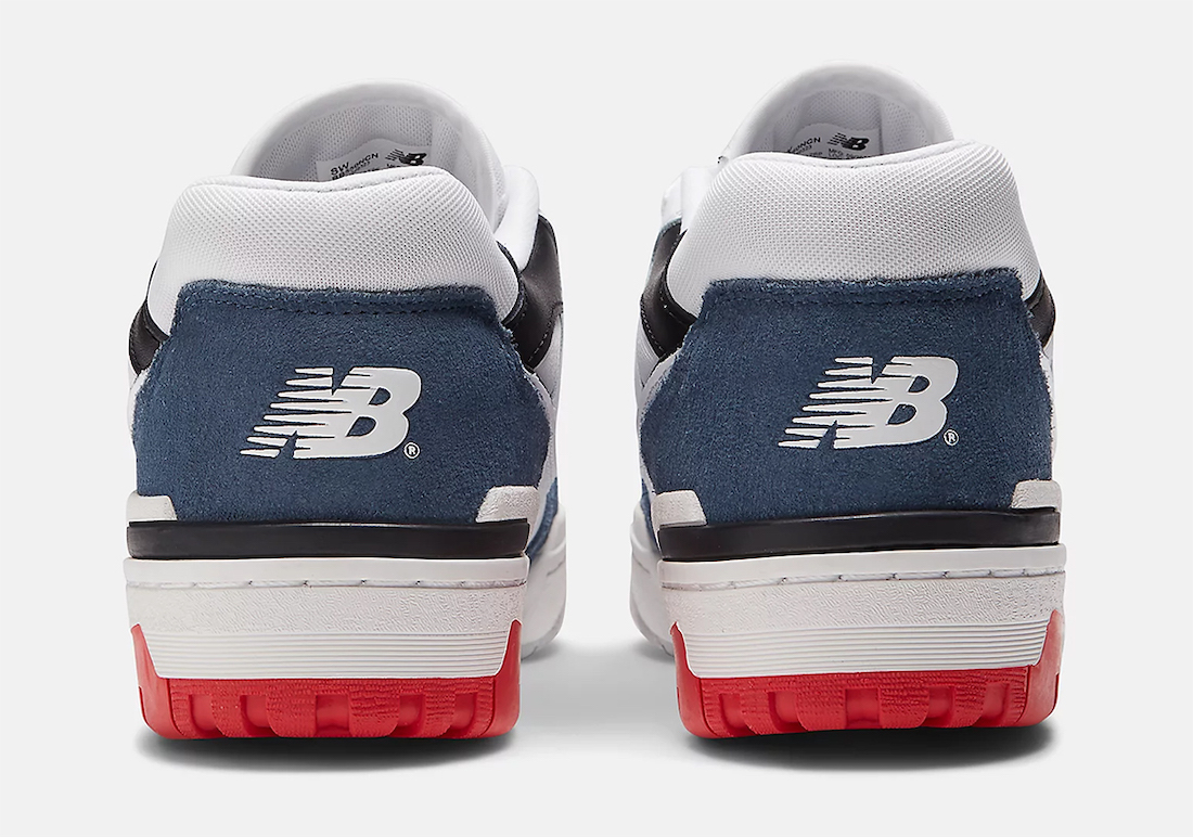 New Balance 550 White Navy Red BB550NCN Release Date Heel