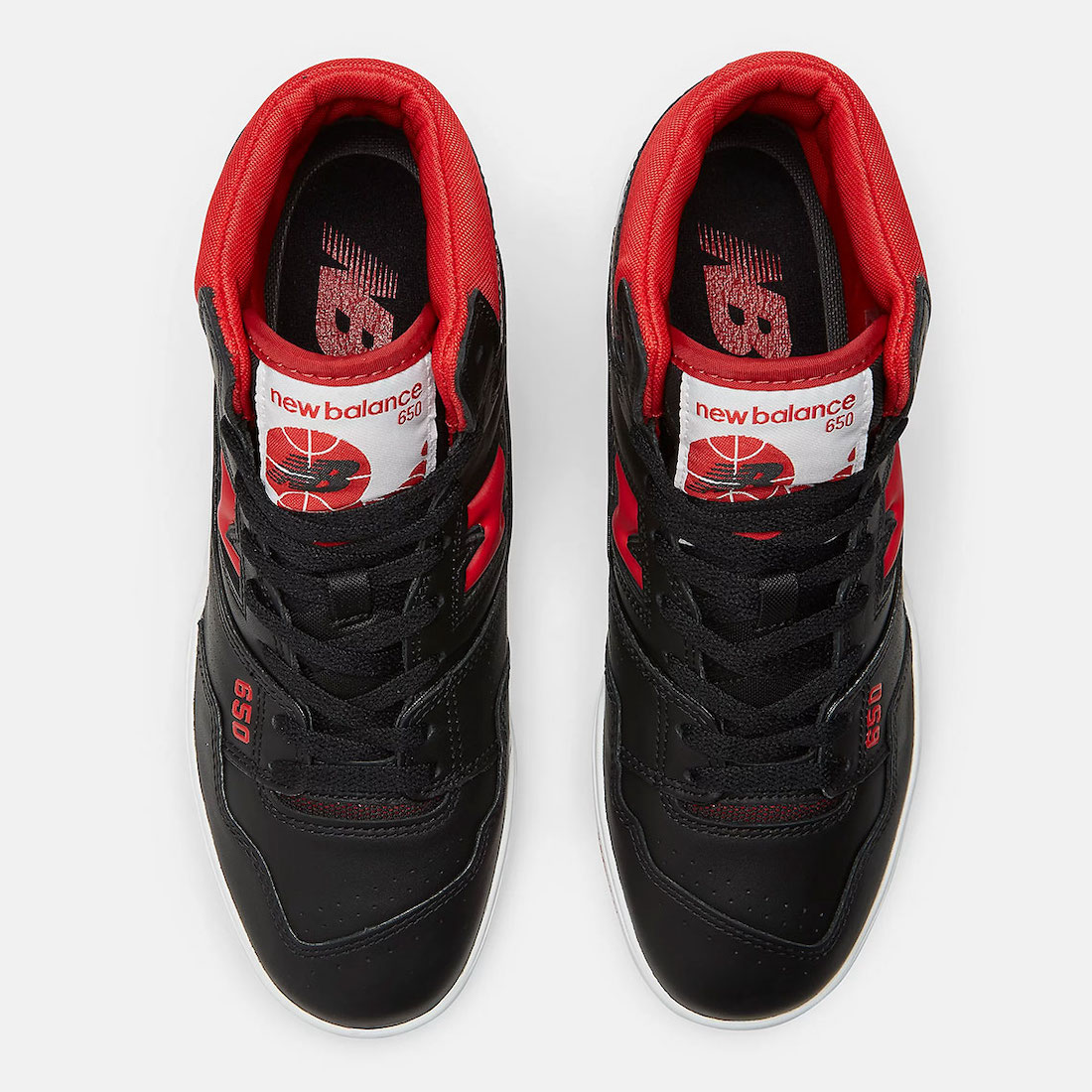 New Balance 650 Bred Black Red White BB650RBR Release Date Top