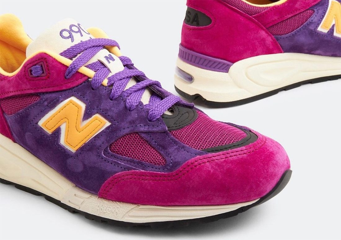 New Balance 990v2 Made in USA Surfaces in “Pink/Purple” | Sneakers Cartel