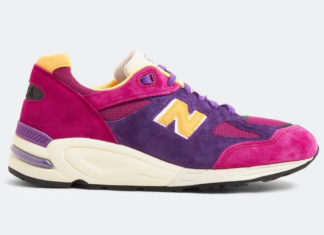 New Balance 990v2 Made in USA Pink Purple M990PY2 Release Date Lateral