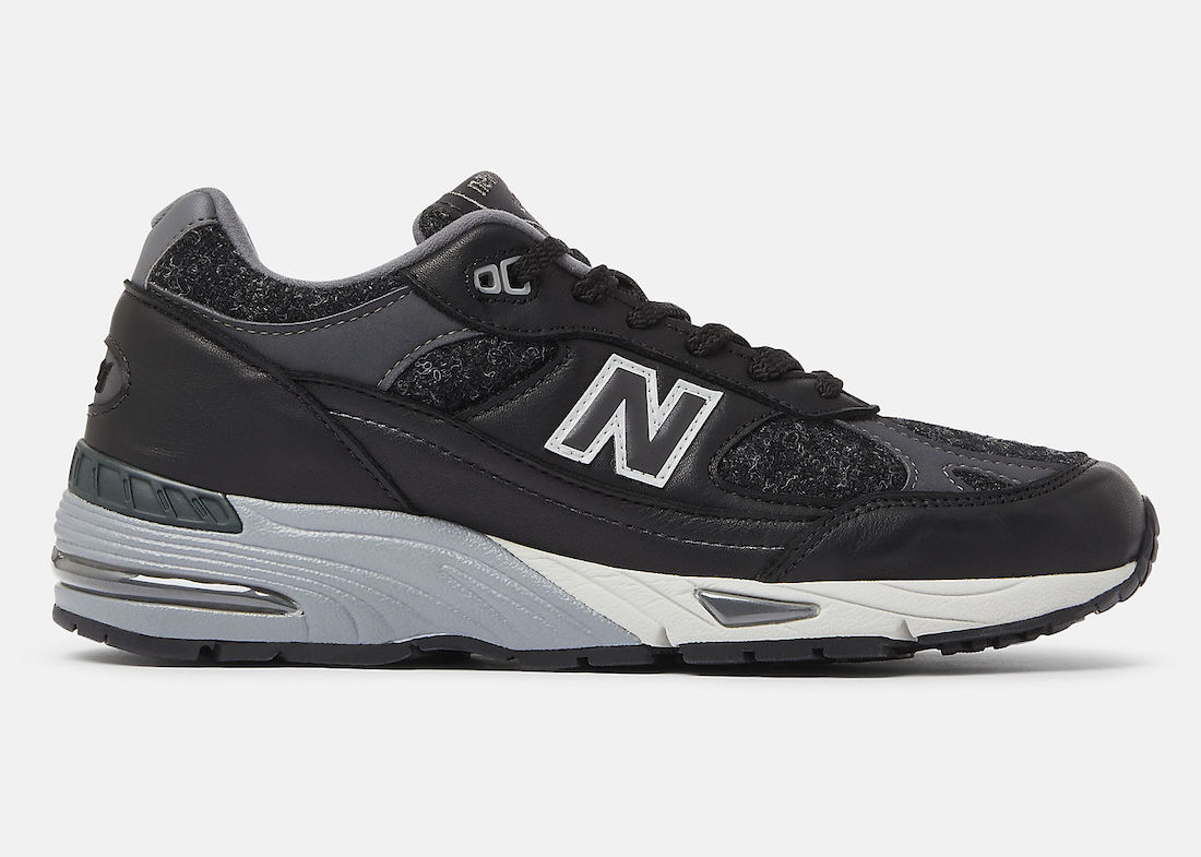 New Balance 991 Black Grey M991DJ Release Date Lateral