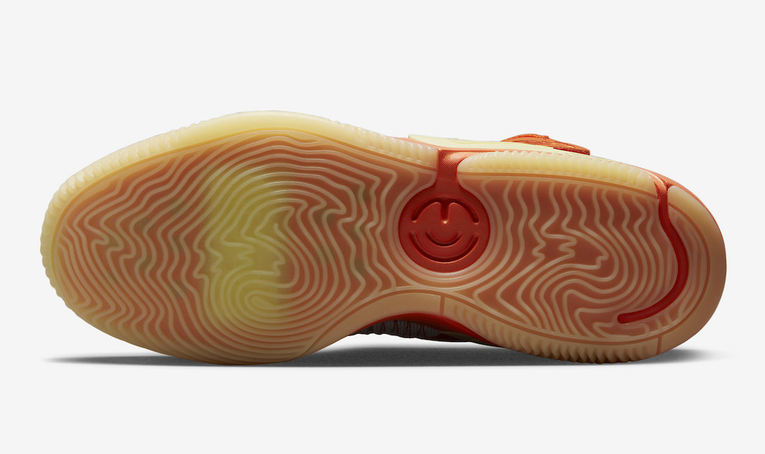 Nike Air Deldon Safety Orange Citron Tint DM4096-800 Release Date Outsole