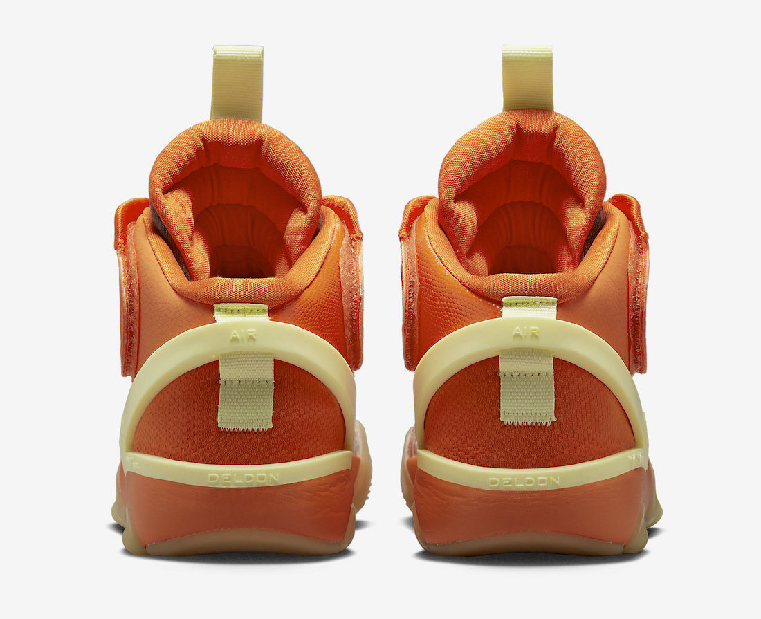 Nike Air Deldon Safety Orange Citron Tint DM4096-800 Release Date Heel