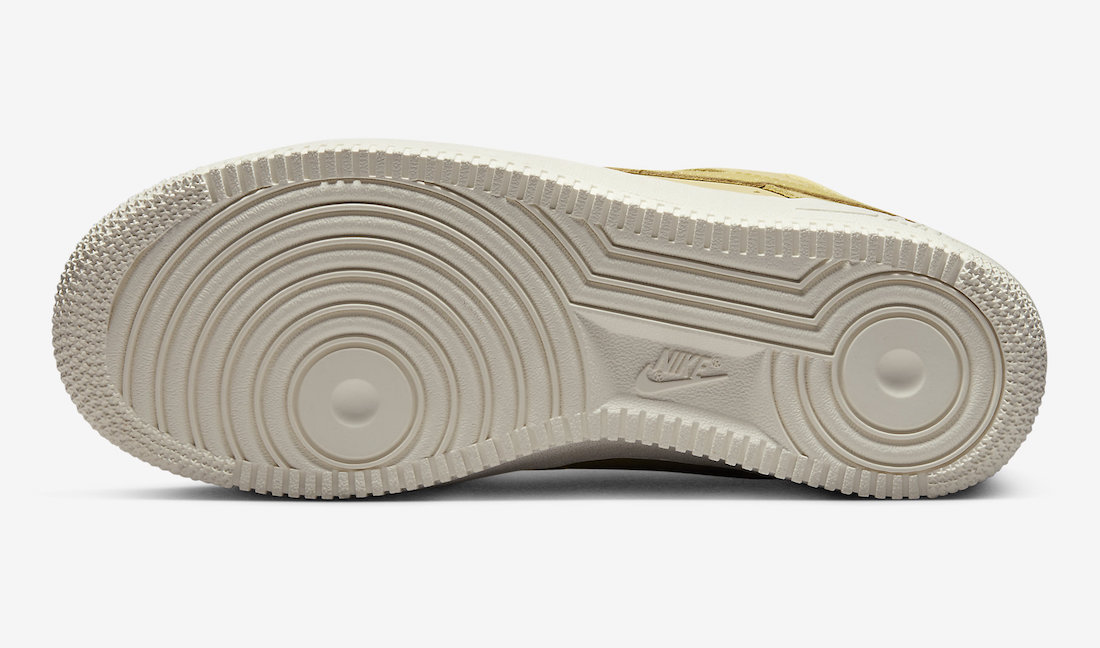Nike Air Force 1 Low Gold Nubuck DR9503-700 Release Date Outsole