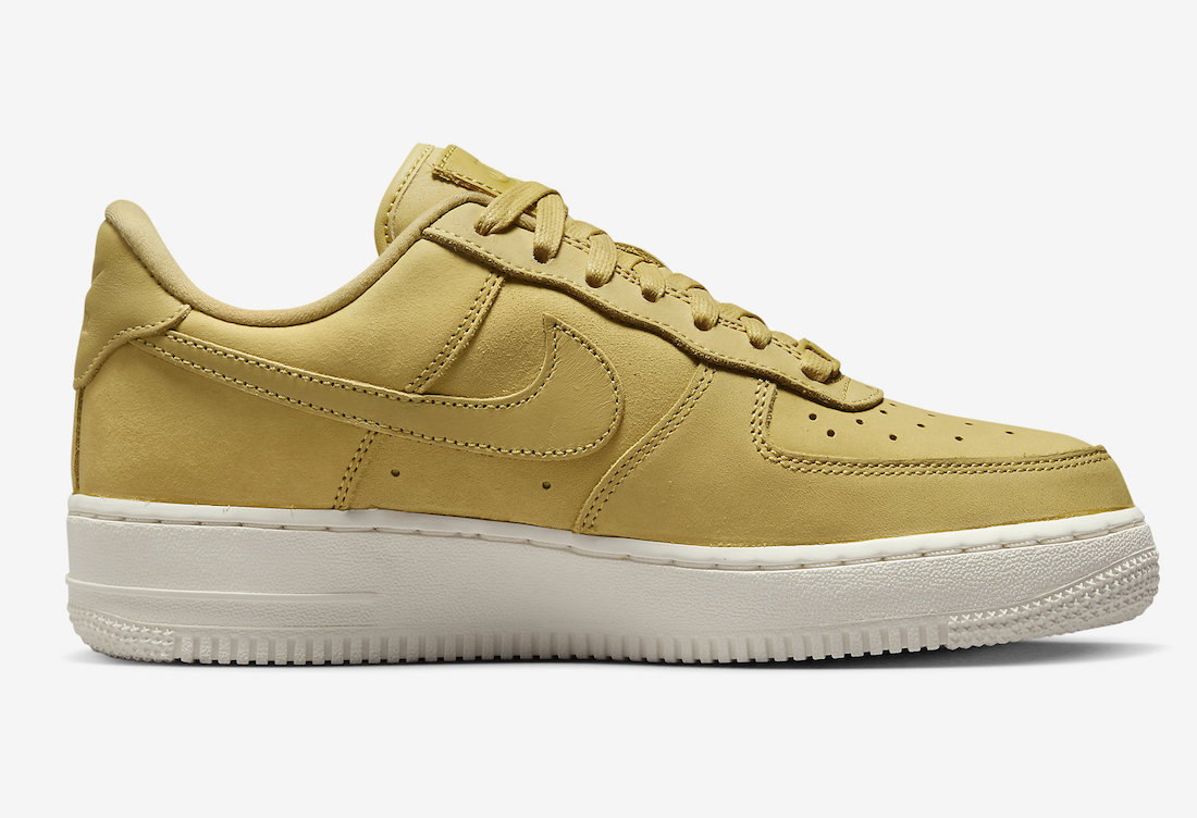 Nike Air Force 1 Low Gold Nubuck DR9503-700 Release Date Medial