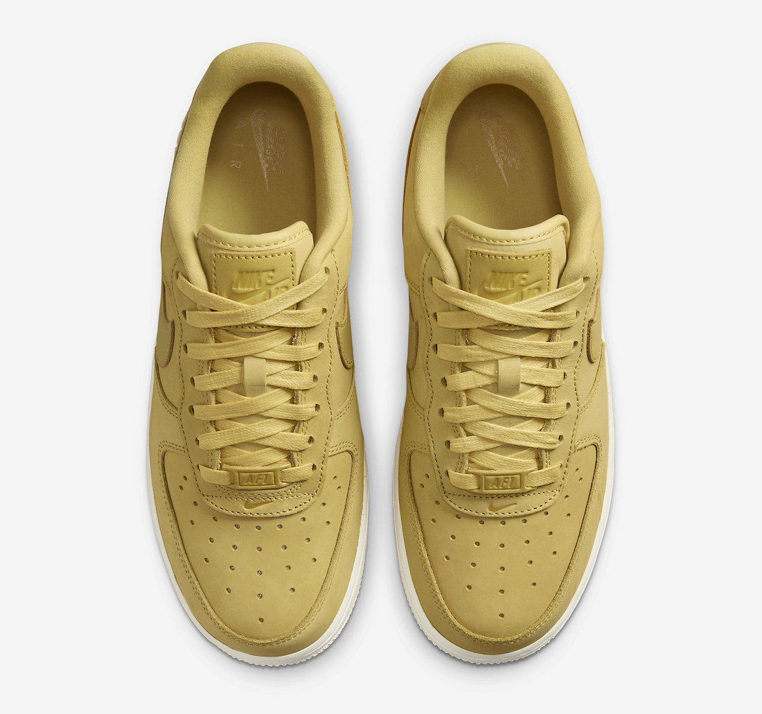 Nike Air Force 1 Low Gold Nubuck DR9503-700 Release Date Top