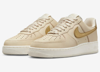 Nike Air Force 1 Low Gold Swoosh DQ7569-102 Release Date