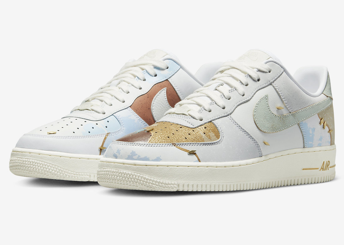 Patchwork Design Covers This Nike Air Force 1 Low