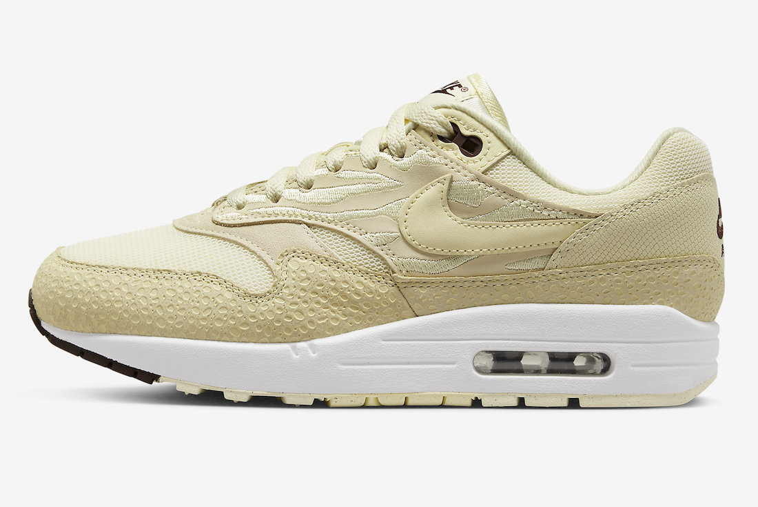 Nike Air Max 1 87 Coconut Milk Alabaster Saturn Gold White FD9856-100 Release Date Lateral