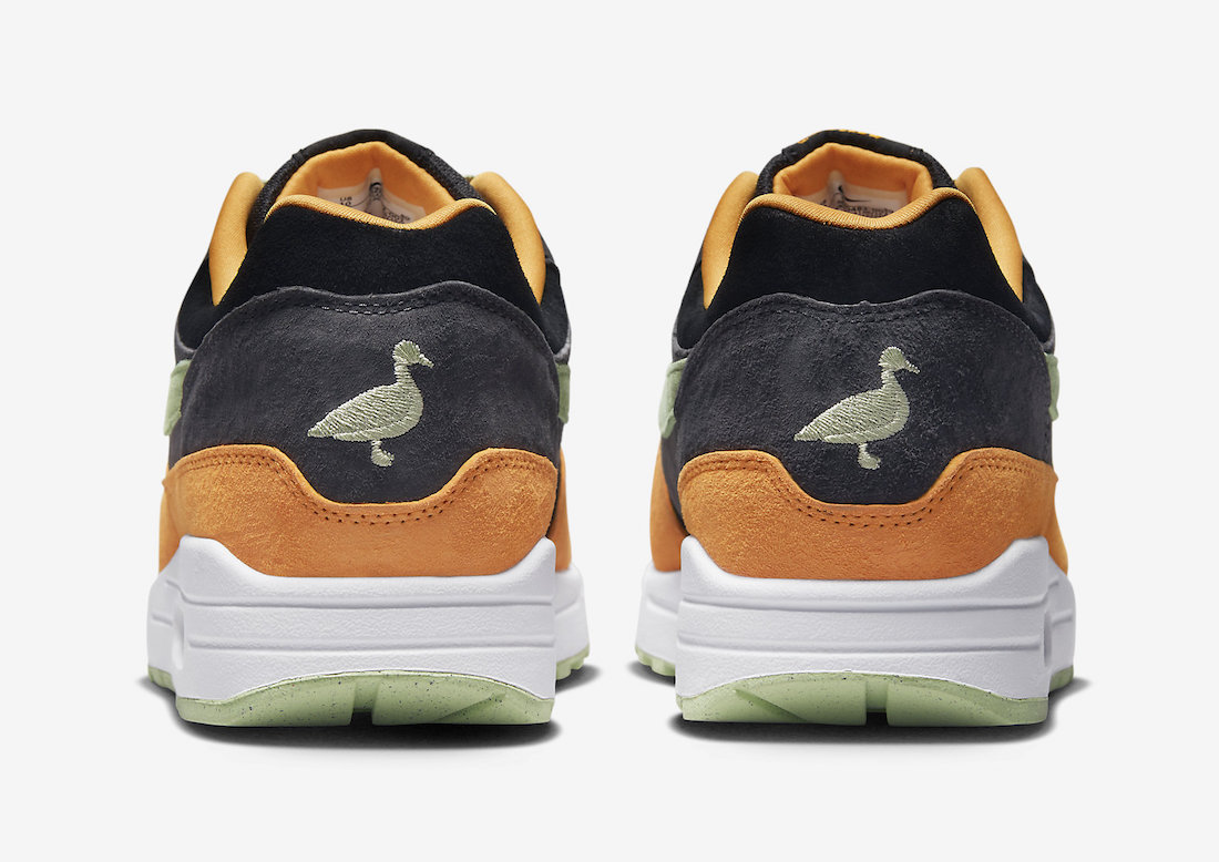 Nike Air Max 1 Ugly Duckling Anthracite Honeydew Black Kumquat DZ0482-001 Release Date Heels