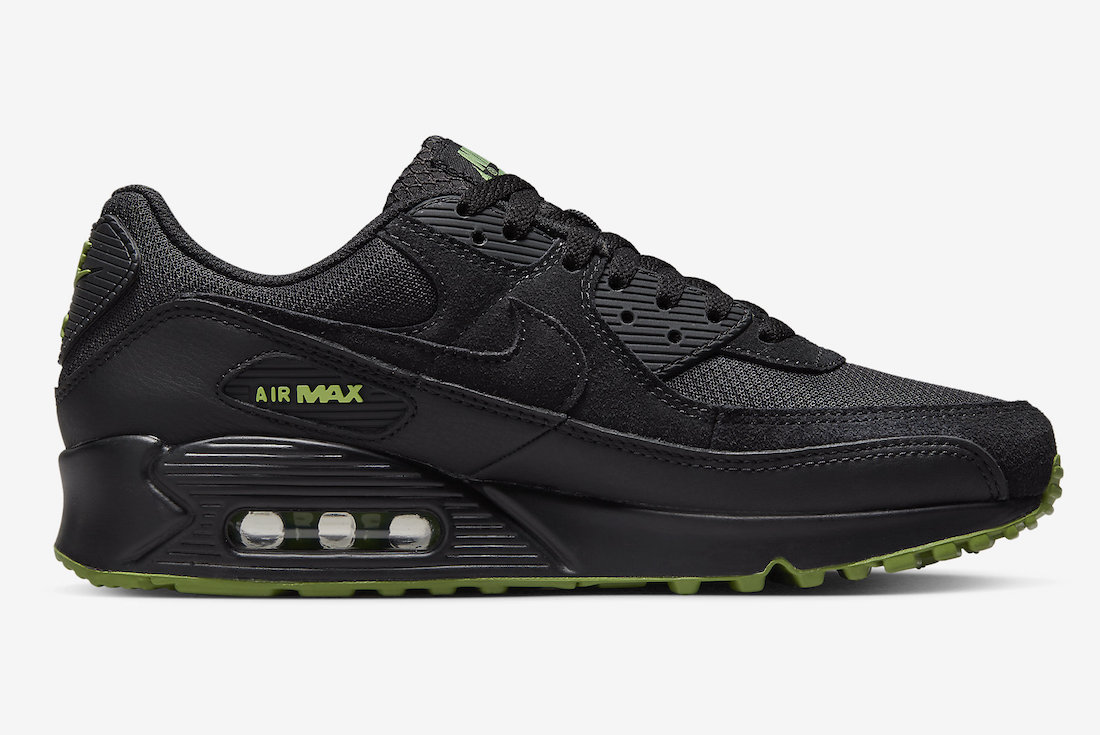 Nike Air Max 90 Black Chlorophyll DQ4071-005 Release Date Medial