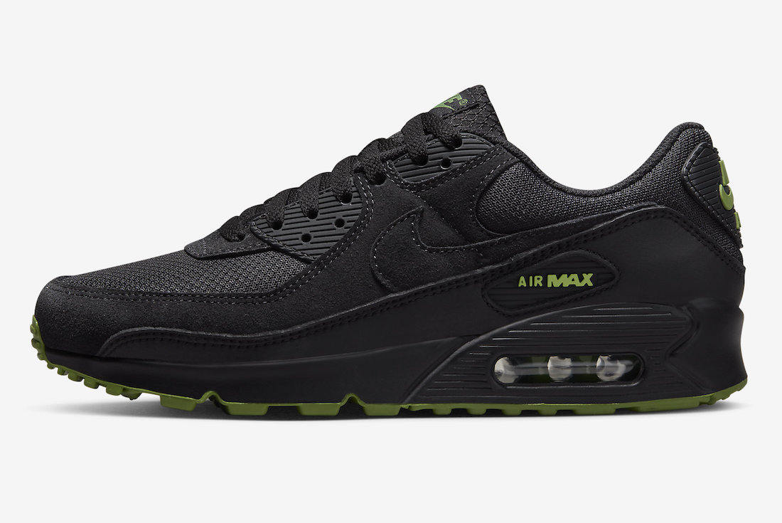 Nike Air Max 90 Black Chlorophyll DQ4071-005 Release Date Lateral