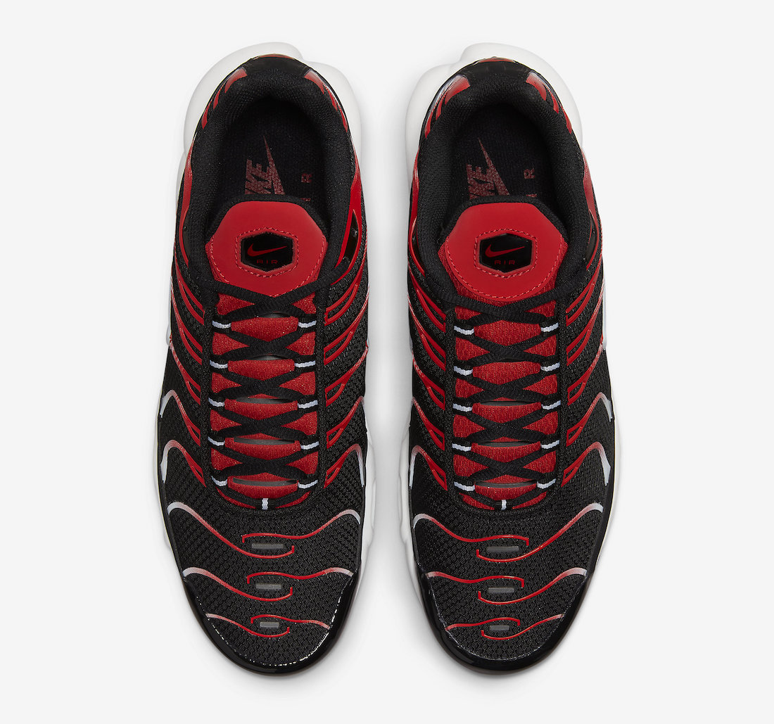 Nike Air Max Plus Black University Red White DM0032-004 Release Date Top