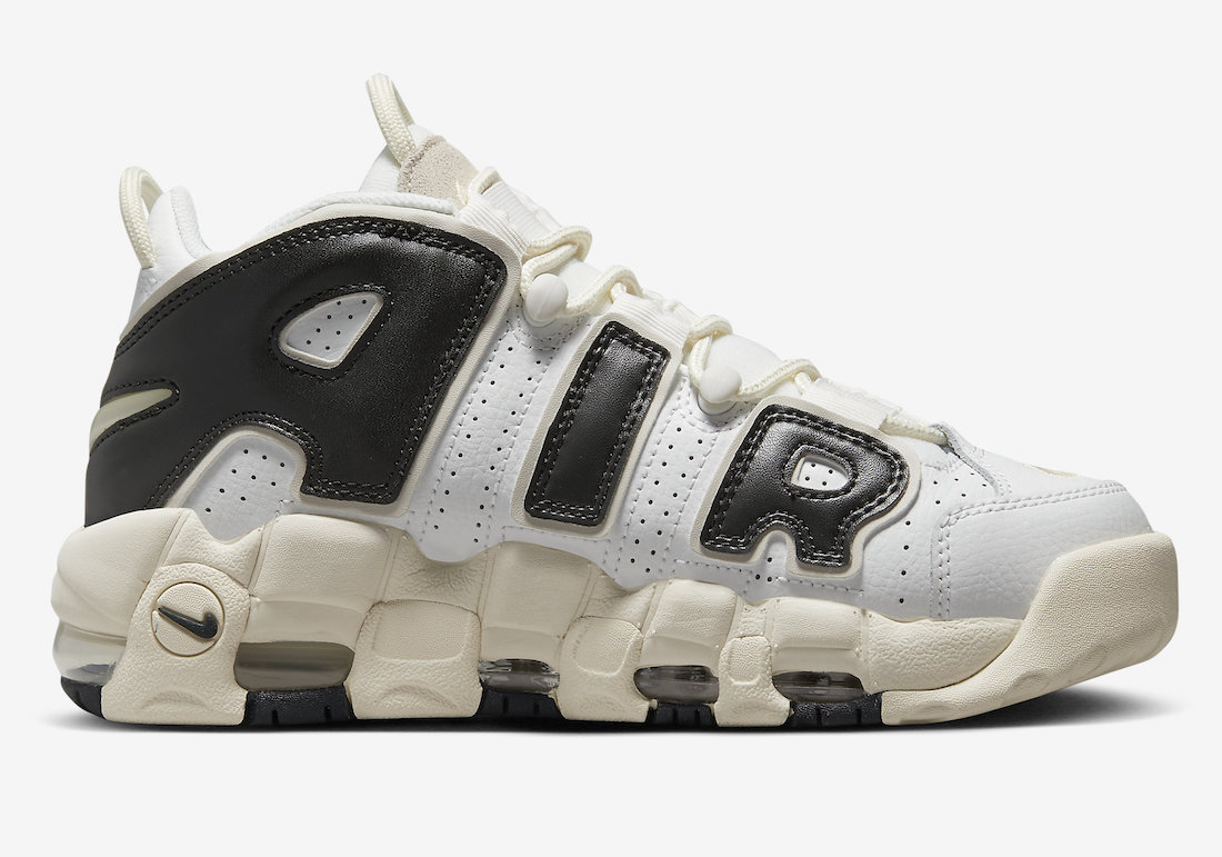 Nike Air More Uptempo White Black Sail FB8480-100 Release Date Medial