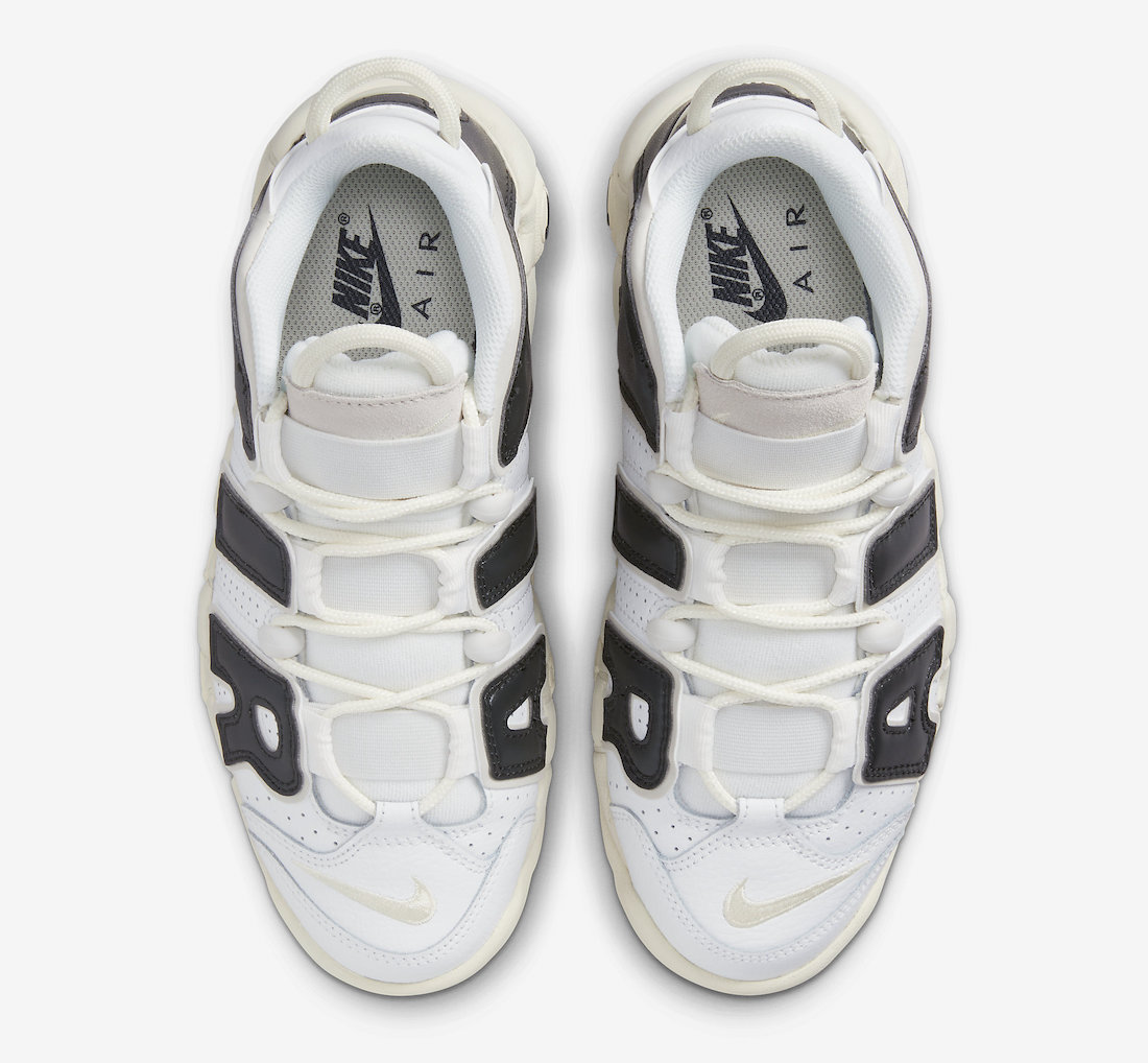 Nike Air More Uptempo White Black Sail FB8480-100 Release Date Top