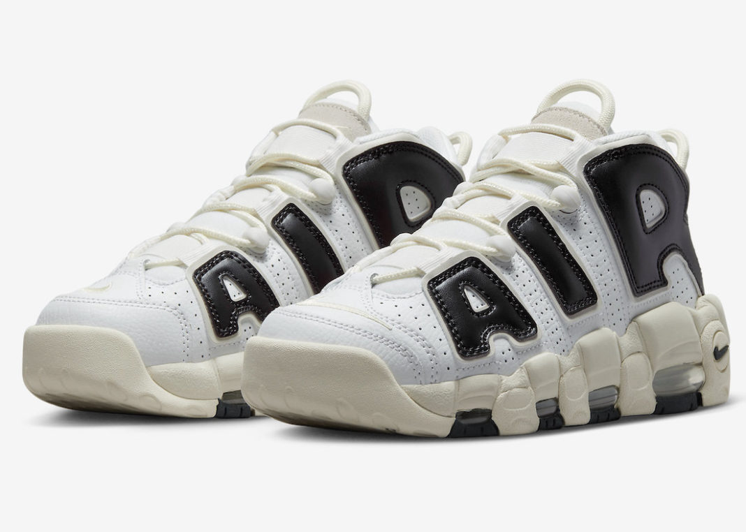 Nike Air More Uptempo White Black Sail FB8480-100 Release Date