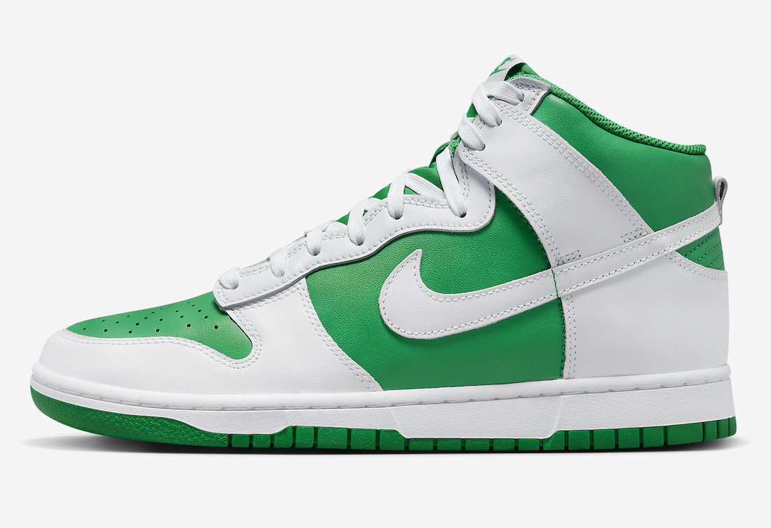 Nike Dunk High Pine Green White DV0829-300 Release Date Lateral