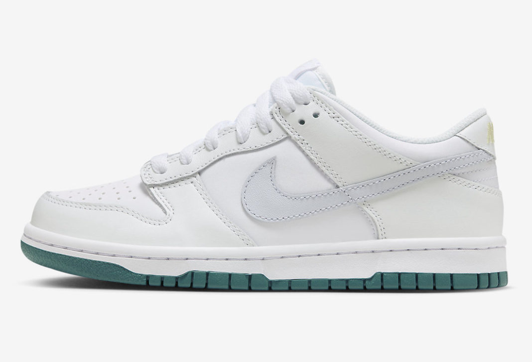 Nike Dunk Low GS White Green Grey FD9911-101 Release Date | SBD