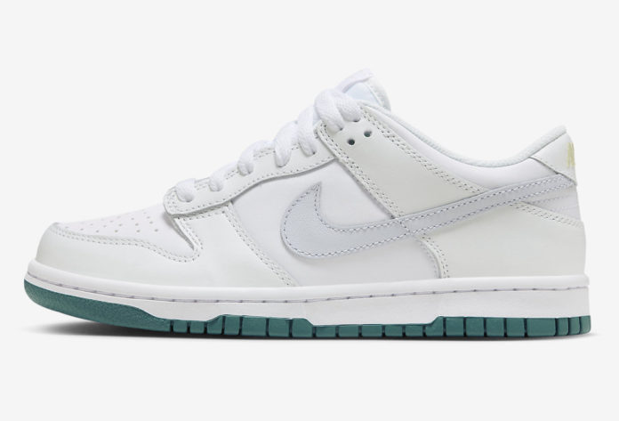 Nike Dunk Low GS White Green Grey FD9911-101 Release Date | SBD