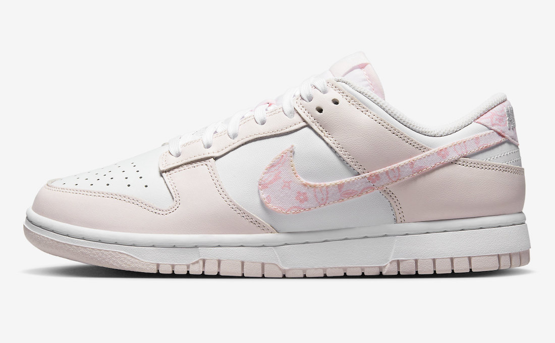Nike Dunk Low Pink Paisley FD1449-100 Release Date Lateral