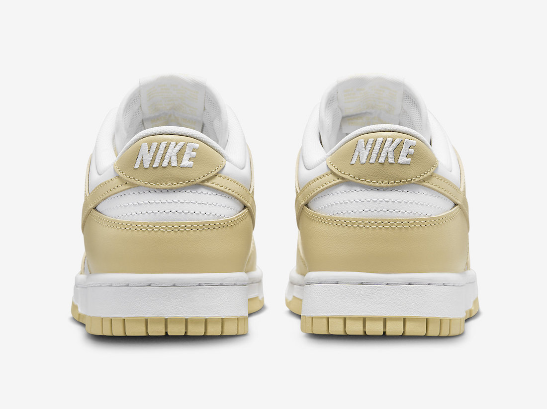 Nike Dunk Low Team Gold DV0833-100 Release Date Heel