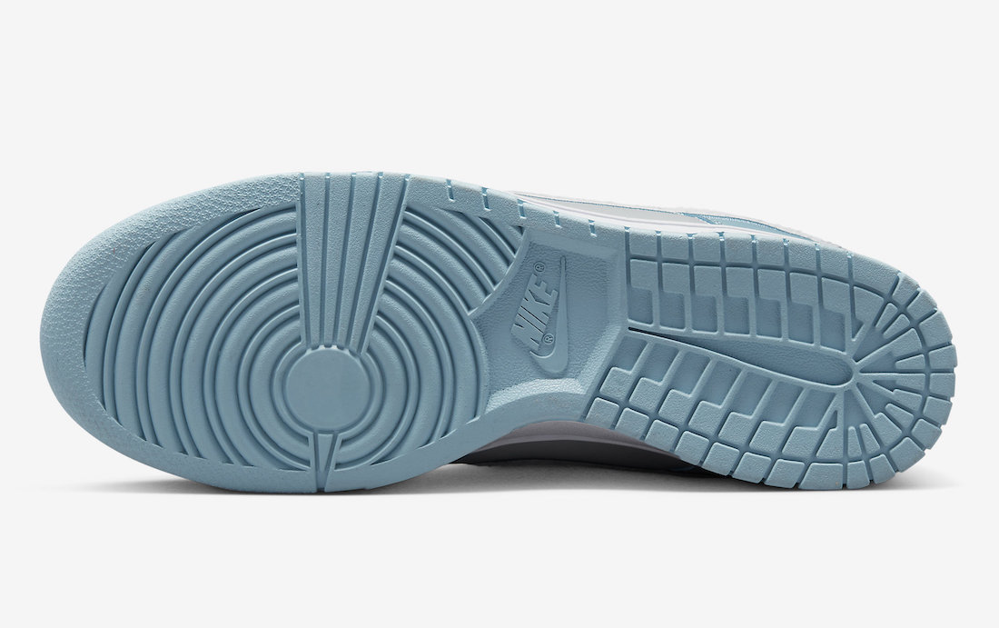 Nike Dunk Low Worn Blue Grey Fog FB1871-011 Release Date Outsole