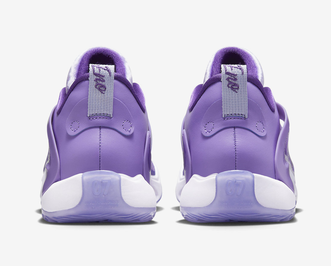 Nike KD 15 BAD Purple FJ1216-500 Release Date Heel