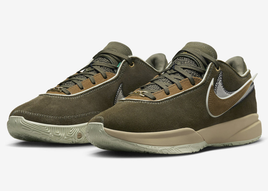 Nike LeBron 20 Olive Suede DV1193-901 Release Date
