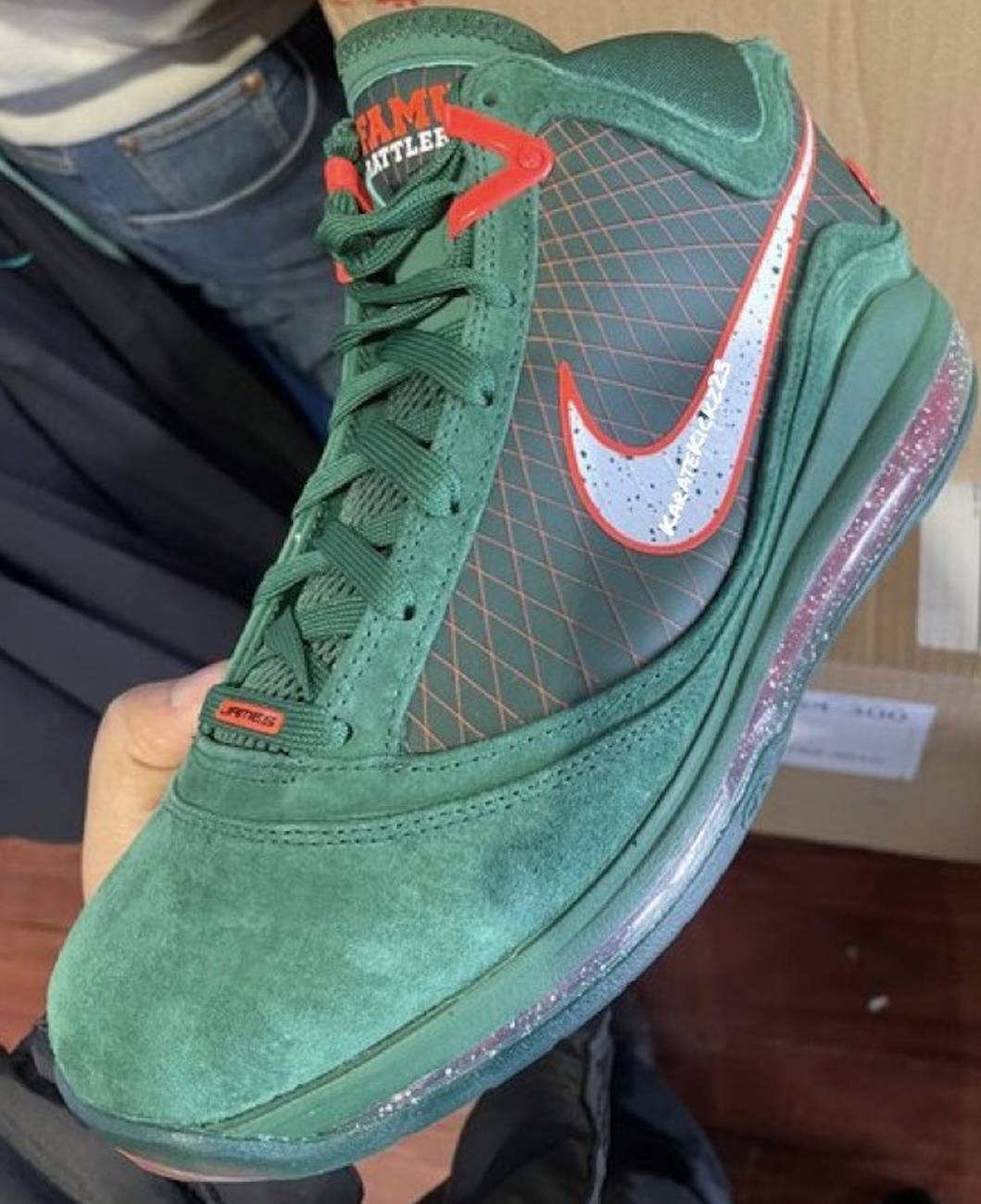 Nike LeBron 7 FAMU Florida AM Gorge Green DX8554-300 Release Date First Look