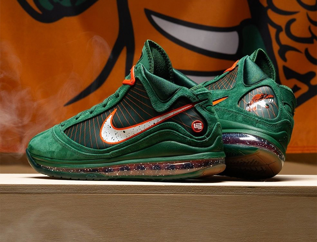 Nike LeBron 7 FAMU Gorge Green DX8554-300 Release Date Where to Buy