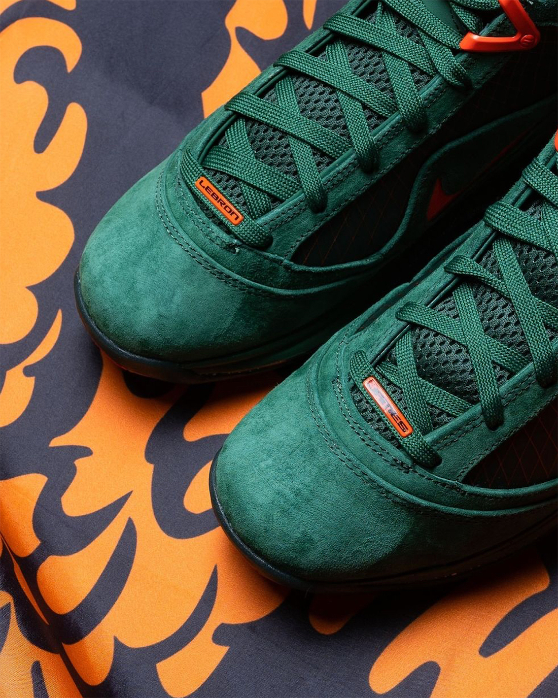Nike LeBron 7 FAMU Gorge Green DX8554-300 Release Date Toe