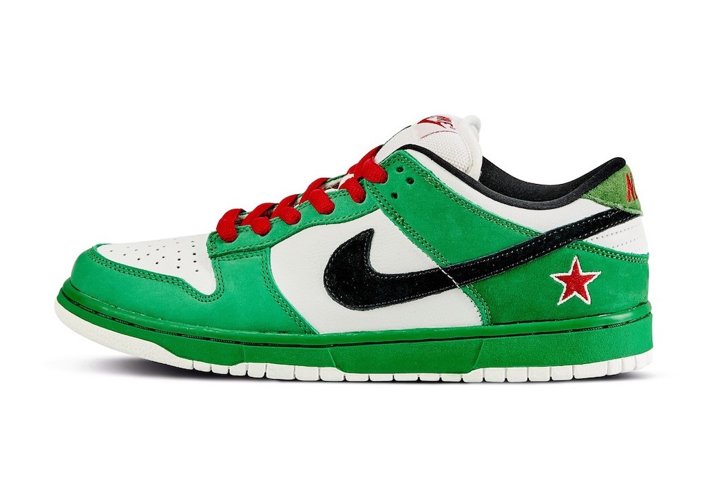 Nike SB Dunk Low Heineken 2023 Release Date Lateral